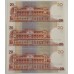 PHILIPPINES 2010 . TWENTY 20 PISO BANKNOTE . ERROR . MIS-MATCH SERIALS . CONSECUTIVE TRIO